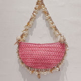 VLOVELAW Spring and Summer New All-Match Pearl Conch Straw Bag Handbags Woven Bag Seaside Holiday Women's Bag Fashion