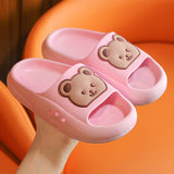 VLOVELAW Poop Feeling Cartoon Children Slippers Summer Outdoor Bathroom Bath Baby Indoor Home Cute Non-Slip Slippers