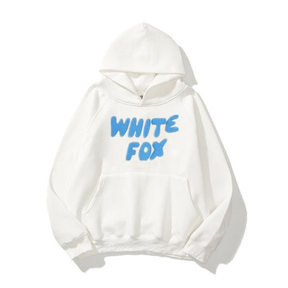 VLOVELAW  Popular trade autumn and winter sweater men and women WHITE Alcatraz FOX male and female students hooded trendy sweater