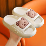 VLOVELAW Poop Feeling Cartoon Children Slippers Summer Outdoor Bathroom Bath Baby Indoor Home Cute Non-Slip Slippers