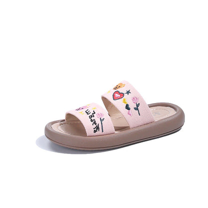 VLOVELAW Baby Slippers Cartoon New Girls' Non-Slip Casual Shoes  Summer Fashion Little Girls' Outdoor Sandals