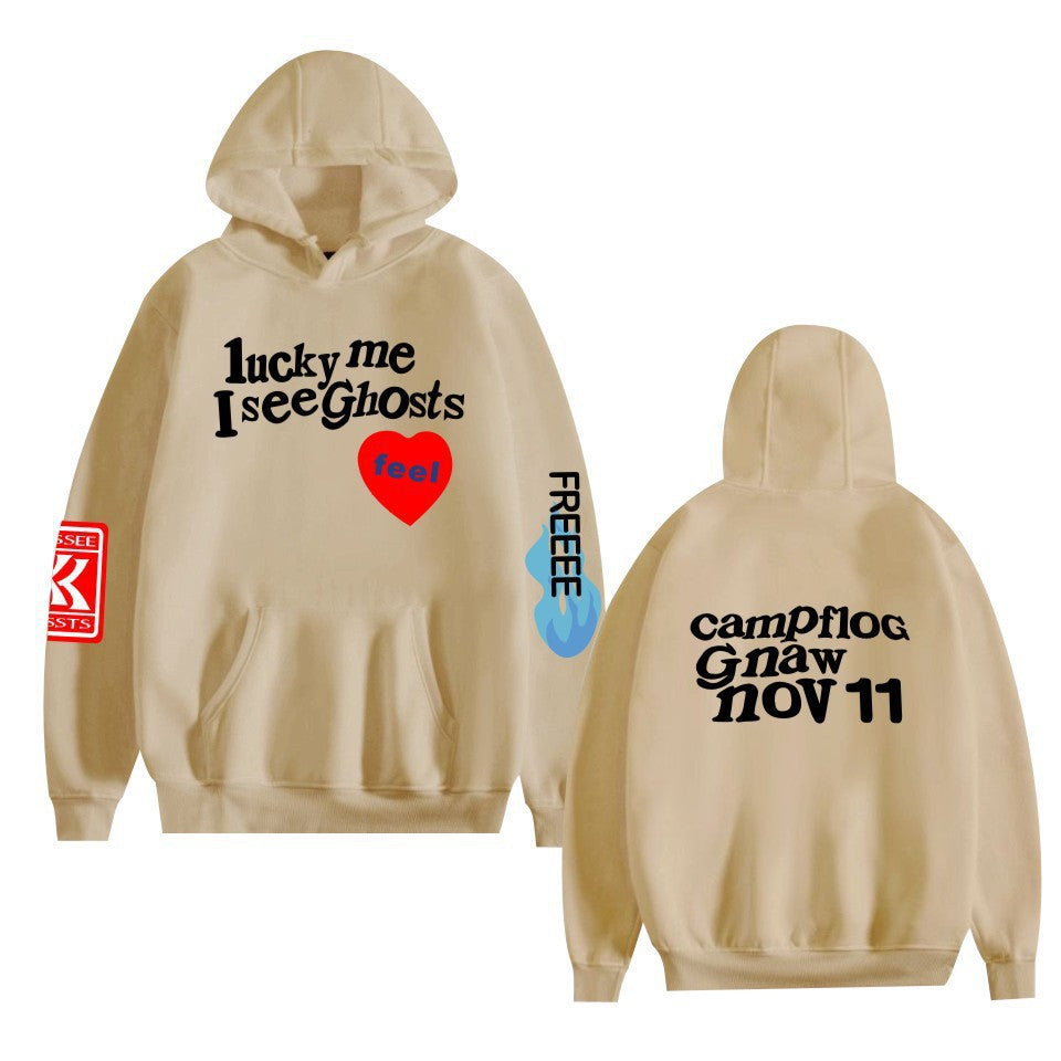 VLOVELAW KANYE WEST Kanye album KIDS SEE GHOSTS FREEEE HOODIE print sweater hoodie