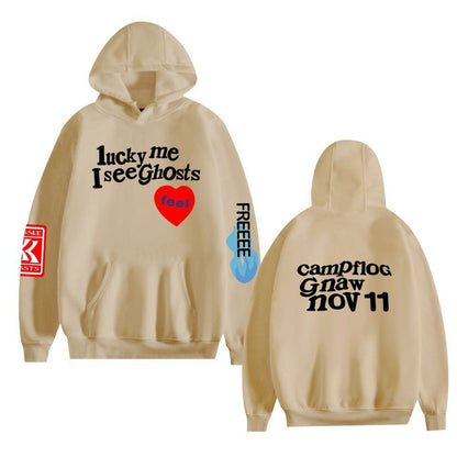 VLOVELAW KANYE WEST Kanye album KIDS SEE GHOSTS FREEEE HOODIE print sweater hoodie