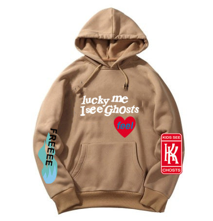 VLOVELAW KANYE WEST Kanye album KIDS SEE GHOSTS FREEEE HOODIE print sweater hoodie