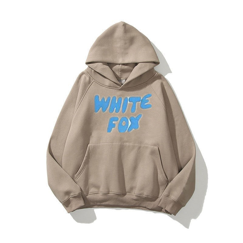 VLOVELAW  Popular trade autumn and winter sweater men and women WHITE Alcatraz FOX male and female students hooded trendy sweater