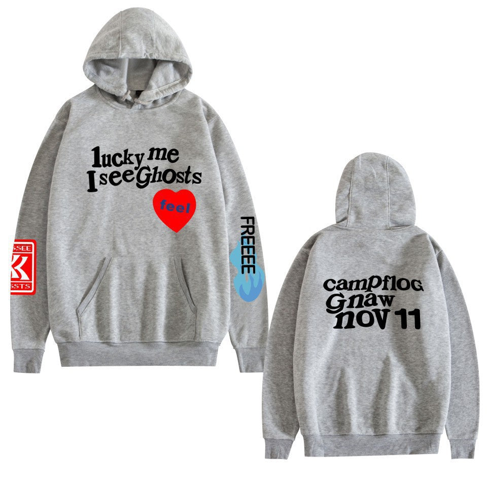 VLOVELAW KANYE WEST Kanye album KIDS SEE GHOSTS FREEEE HOODIE print sweater hoodie