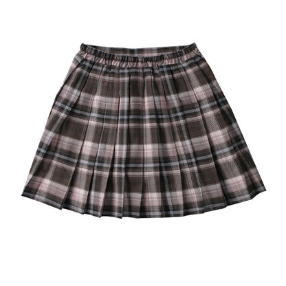 VLOVELAW British College Style Girls' Pleated Skirt JK Plaid Skirt Guoguo Classmate Children's Performance Wear Suspender Skirt Vest Skirt