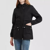 Fleece trench coat women's 2024 new winter Korean version casual loose coat foreign style thickened medium and long cotton coat