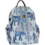 Women's Bag Backpack Canvas Bag Hand-Woven Elephant Printed Backpack  New All-Match Travel Backpack Wholesale