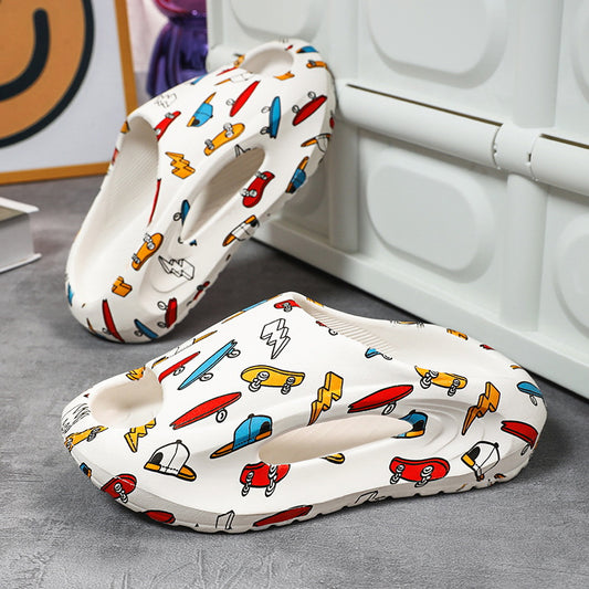 VLOVELAW New Children's Slippers Slip-on Outdoor Wear Lightweight Soft Elastic Trendy New Sandals Beach Can Be One Piece Dropshipping