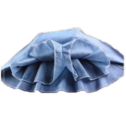 VLOVELAW Spring Girls' Denim Skirt Fashion Blue  New Korean Style Little Girl Skirt Girl's Princess Dress