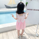 VLOVELAW Children Clothes Cotton Summer New Children's Dress Girls' Princess Dress Online Red Ocean Style Children Skirt Children's Clothing