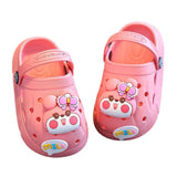 VLOVELAW Children's Hole Shoes Baby Girl Cartoon Girl Spring and Summer Soft Bottom Outdoor Non-Slip Breathable Children Closed-Toe Slippers