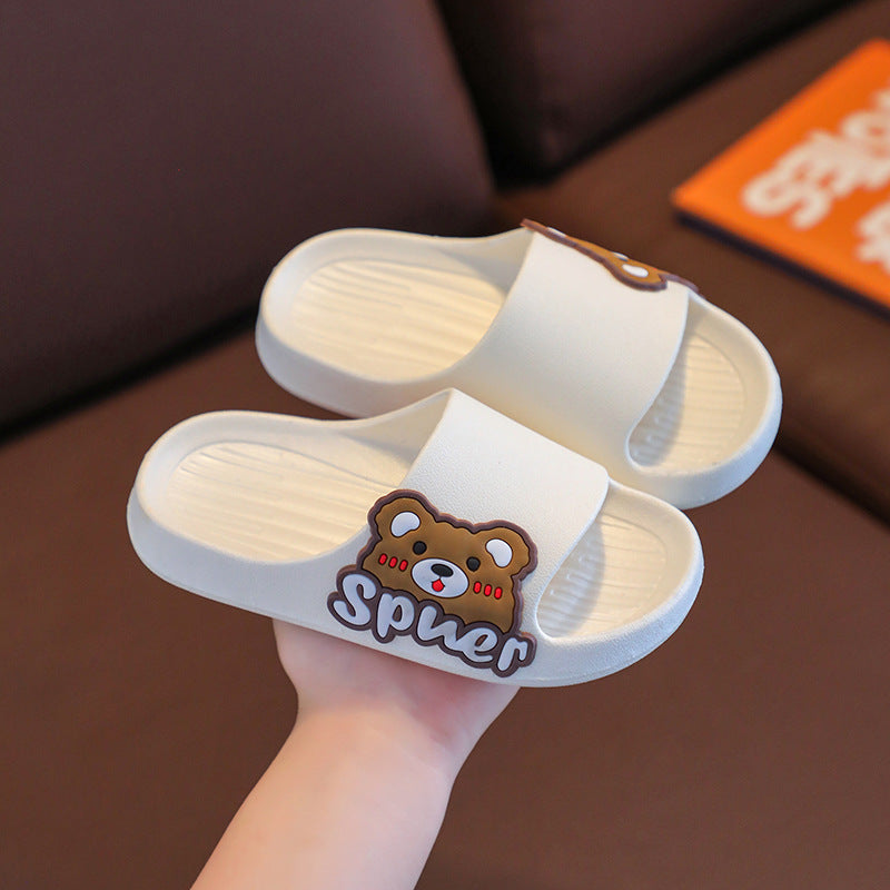 VLOVELAW [Non-Slip Soft Bottom] Adult Parent-Child Sandals Summer Boys Girls Indoor Bathroom Bath Cartoon Cute Slippers