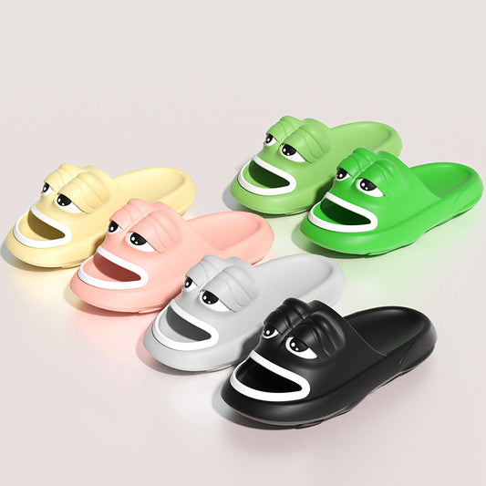 VLOVELAW [Source Factory] Cross-Border Frog Slippers Summer Boys and Girls Special Internet Celebrity Foreign Trade Eva Sandals