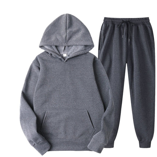 VLOVELAW Spring and Autumn New Men's Sports Two-piece Set Trend Pullover Hooded Sweater Set Sportswear Men's Sports Suit Men's