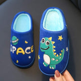 VLOVELAW Children's Slippers Winter Boys Indoor Home Cartoon Cute Children Baby Cotton Slippers Warm Keeping Girls Cotton Slippers