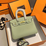 vlovelaw Candy Color Birkin Bag Women's Handbag Shoulder Messenger Bag Fashion All-Match Large Capacity Totes Women's Bag Wholesale