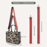 Chic Camo Canvas Tote Bag - Versatile Crossbody with Adjustable Strap for Daily Use & Casual Outings