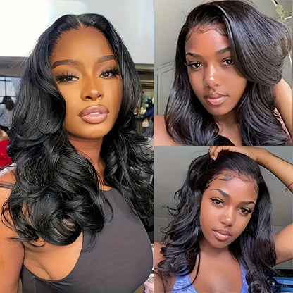 Short Bob Wigs Body Wave Lace Wig Human Hair 180% Density 4x4 Glueless Wigs Pre Plucked With Baby Hair For Women Brazilian Virgin Human Hair Wigs Natural Color