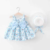 Girl's Dresses Summer Newborn Baby Clothes Infant Girl Cute Print Sleeveless Cotton Beach Princess R230612