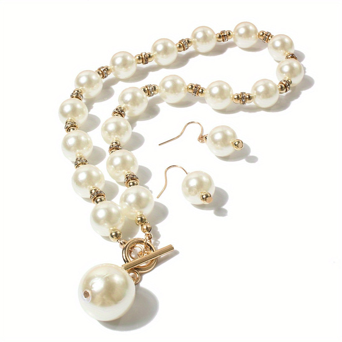 Faux Pearl Decor Necklace Elegant Short Clavicle Chain Necklace All Match Jewelry Accessories For Women