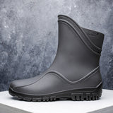 Men's Fashion Non-slip Waterproof Wear-resistant Rain Boots