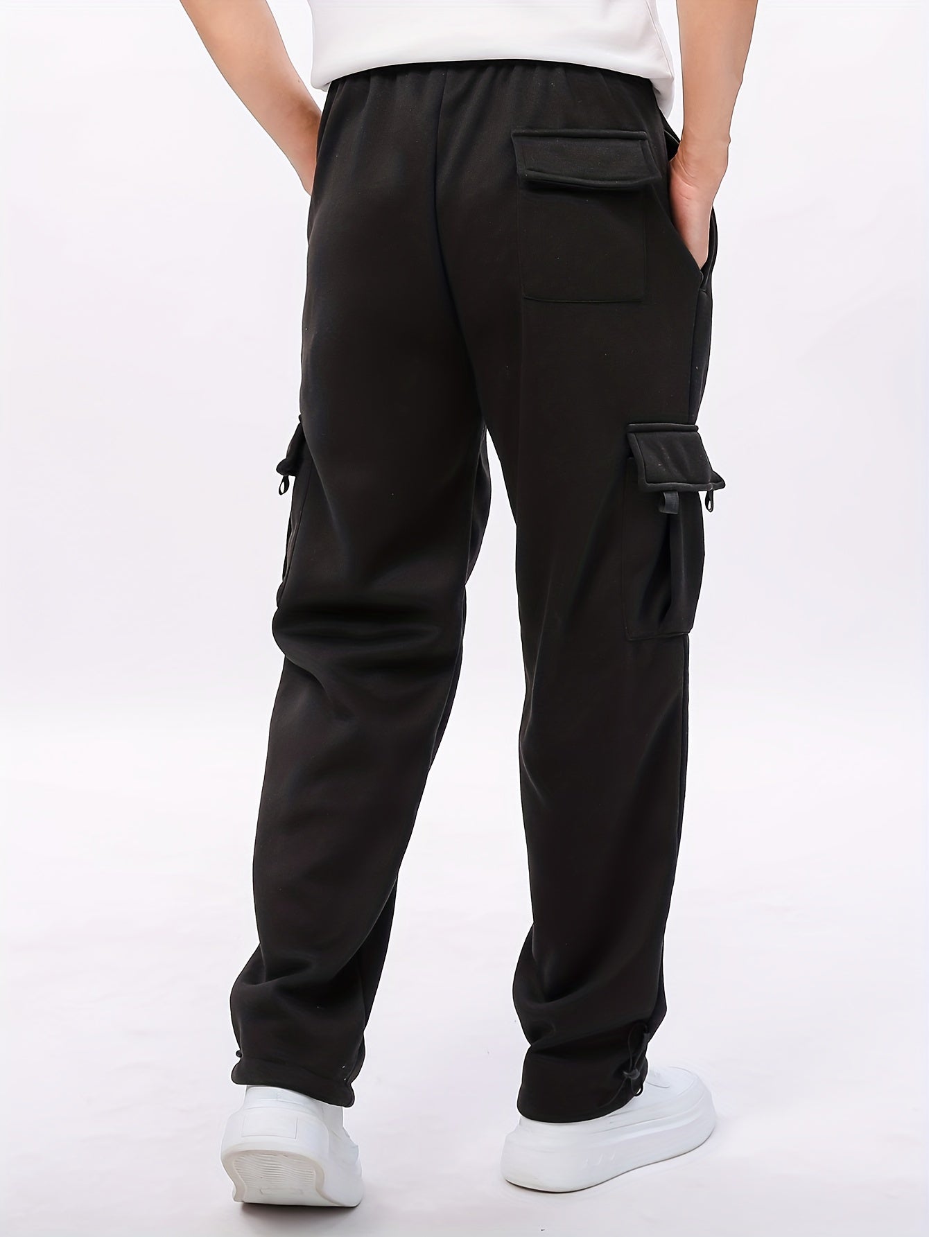 vlovelawMen's Casual Multi Pockets Joggers Cargo Pants