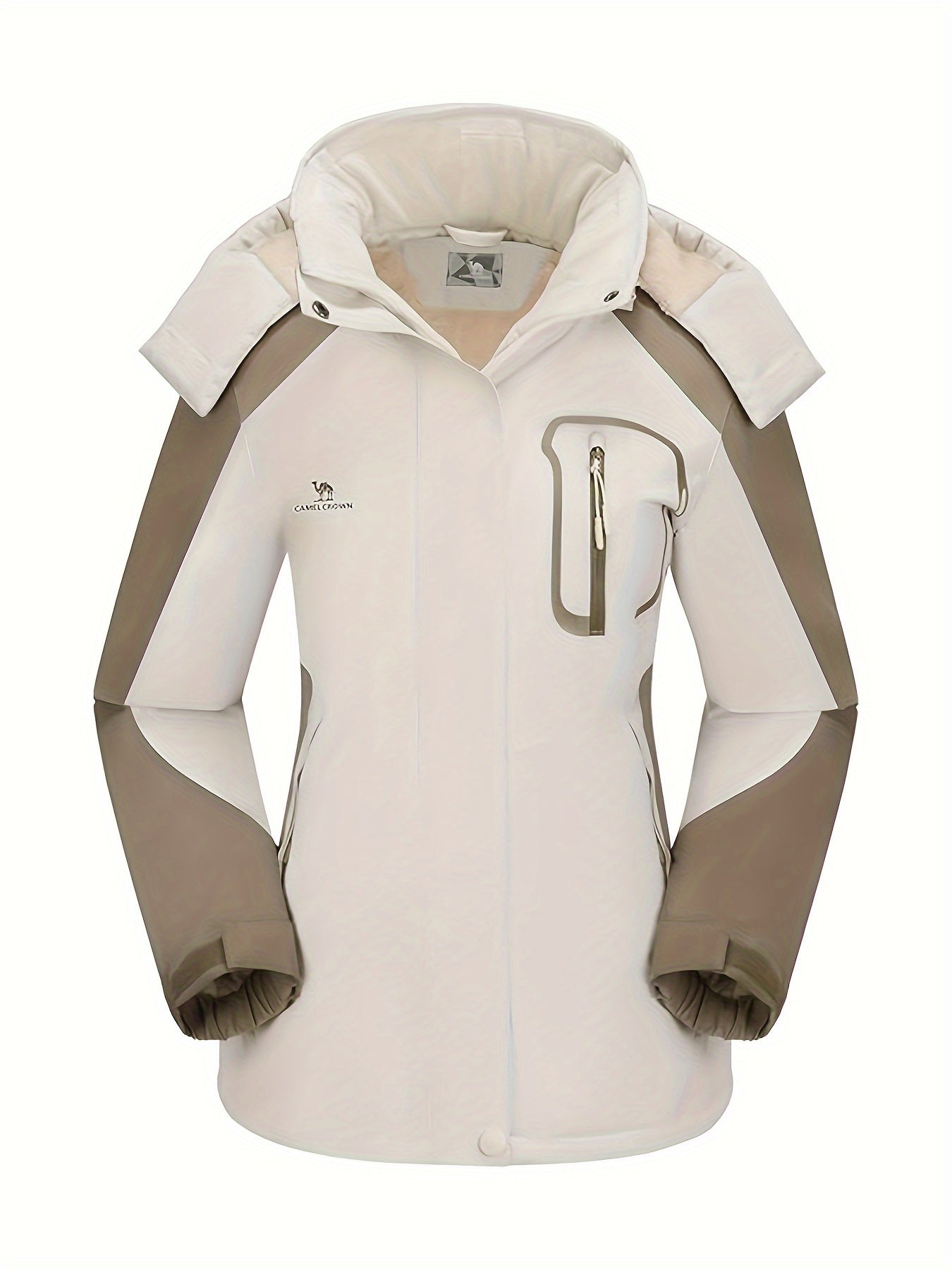 CAMEL CROWN Women's Ski Jacket Winter Snow Coat Warm Fleece Mountain Waterproof Female Jacket