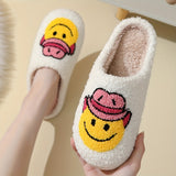 Halloween Winter Home Slippers, Soft Sole Bedroom Plush Lined Cozy Shoes, Round Toe Non-slip Floor Mute Slippers, Winter & Autumn