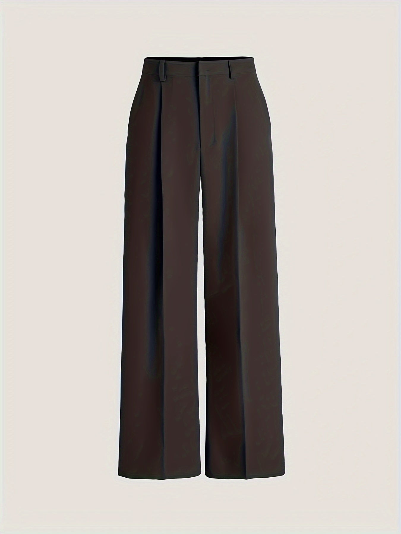 vlovelaw  Solid High Waist Pants, Casual Wide Leg Pants, Women's Clothing