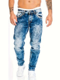 vlovelawMen's Casual Distressed Skinny Jeans, Street Style Stretch Jeans