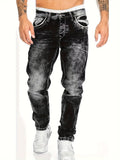 vlovelawMen's Casual Distressed Skinny Jeans, Street Style Stretch Jeans