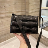 Women Body Cross Bag Designer Wallet leather Handbags Postman Shoulder Bags Purse Letter Wide Strap Woven Shopping totes Fashion  top quality