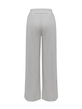 vlovelaw  Solid Pleated Wide Leg Pants, Casual Loose Pants For Spring & Fall, Women's Clothing