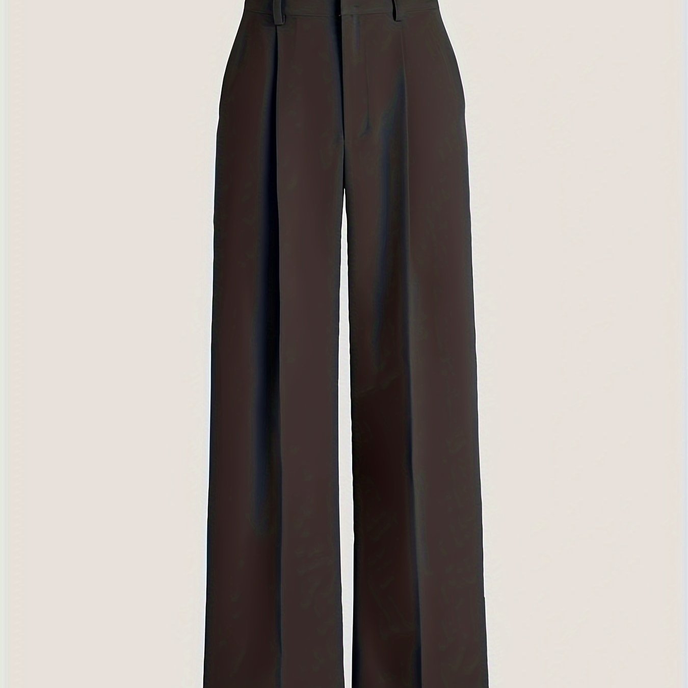 vlovelaw  Solid High Waist Pants, Casual Wide Leg Pants, Women's Clothing