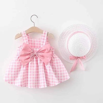 Girl's Dresses Summer Newborn Baby Clothes Infant Girl Cute Print Sleeveless Cotton Beach Princess R230612