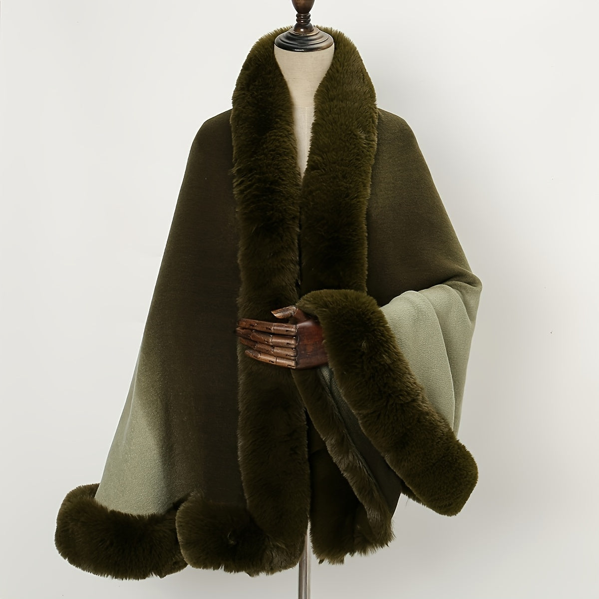 65.02cmX165.0cm Imitation Rabbit Fur Shawl Scarf Collar Imitation Cashmere Cloak Winter Cold And Warm Shawl Wrap