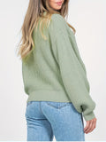 vlovelaw Crew Neck Solid Color Sweater, Casual Batwing Sleeve Sweater For Fall & Winter, Women's Clothing