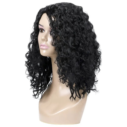 Loose Wavy Wigs Short Black Wigs Synthetic Wig for Woman Fashion Hair Extentions