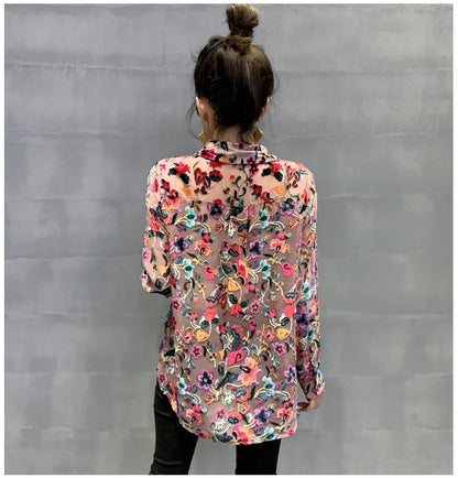 Spring Autumn Loose European Clothes Fashion Microfiber Blouse Women Button Cardigan Shirt Tops Ropa Mujer T9D910 210308