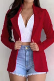 Fashion Casual Solid Color Slim Lapel Outerwear(6 Colors)