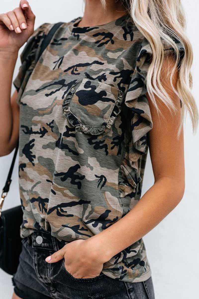 Vlovelaw Summer Loose Thin Leopard Short Sleeves