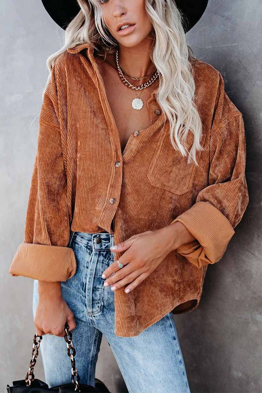 Vlovelaw Solid Color Loose Pit Shirt Tops