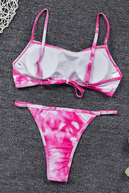 Vlovelaw Tie-dye Print Bikini Set (2 Colors )