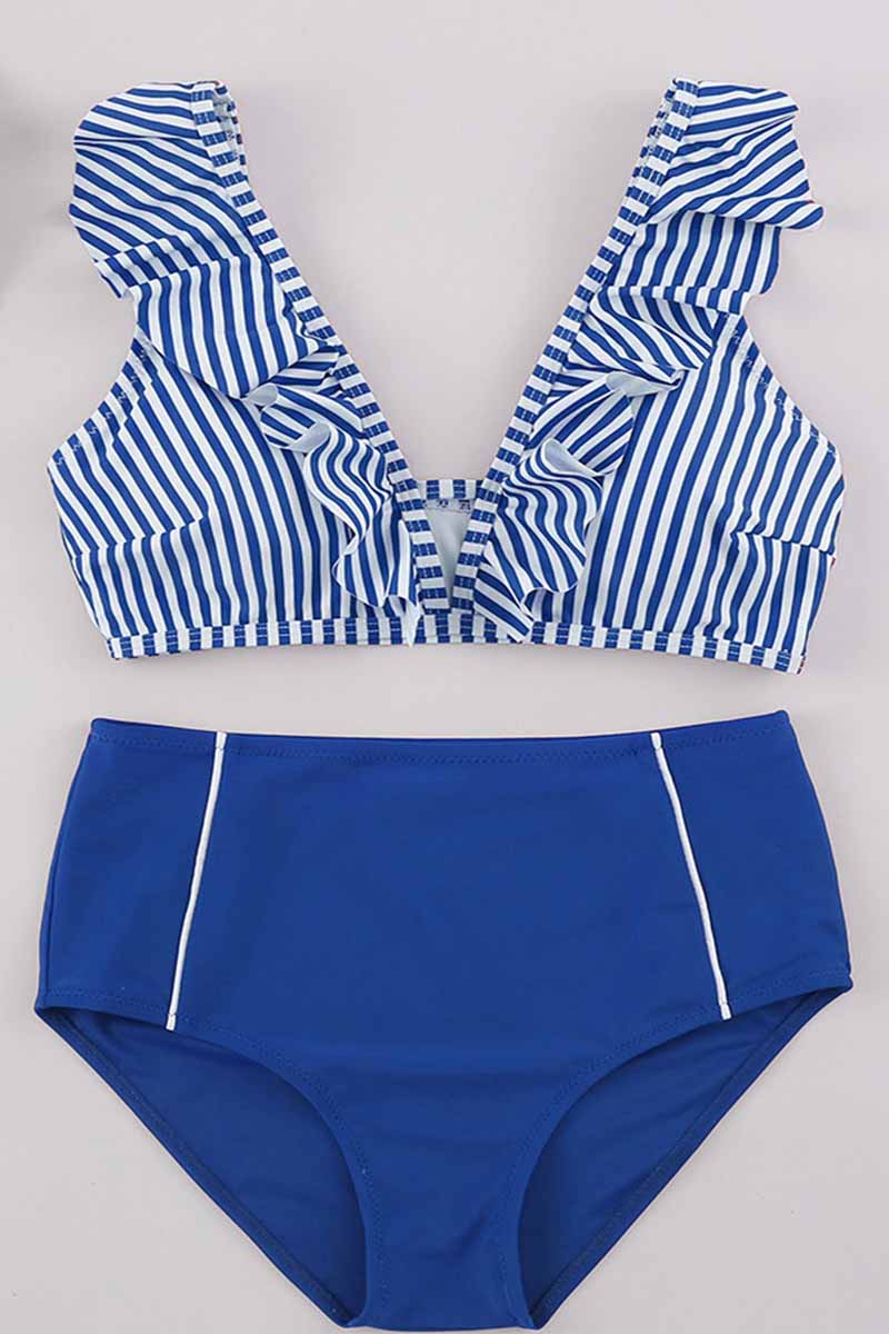 Vlovelaw Striped Two-piece Swimsuit